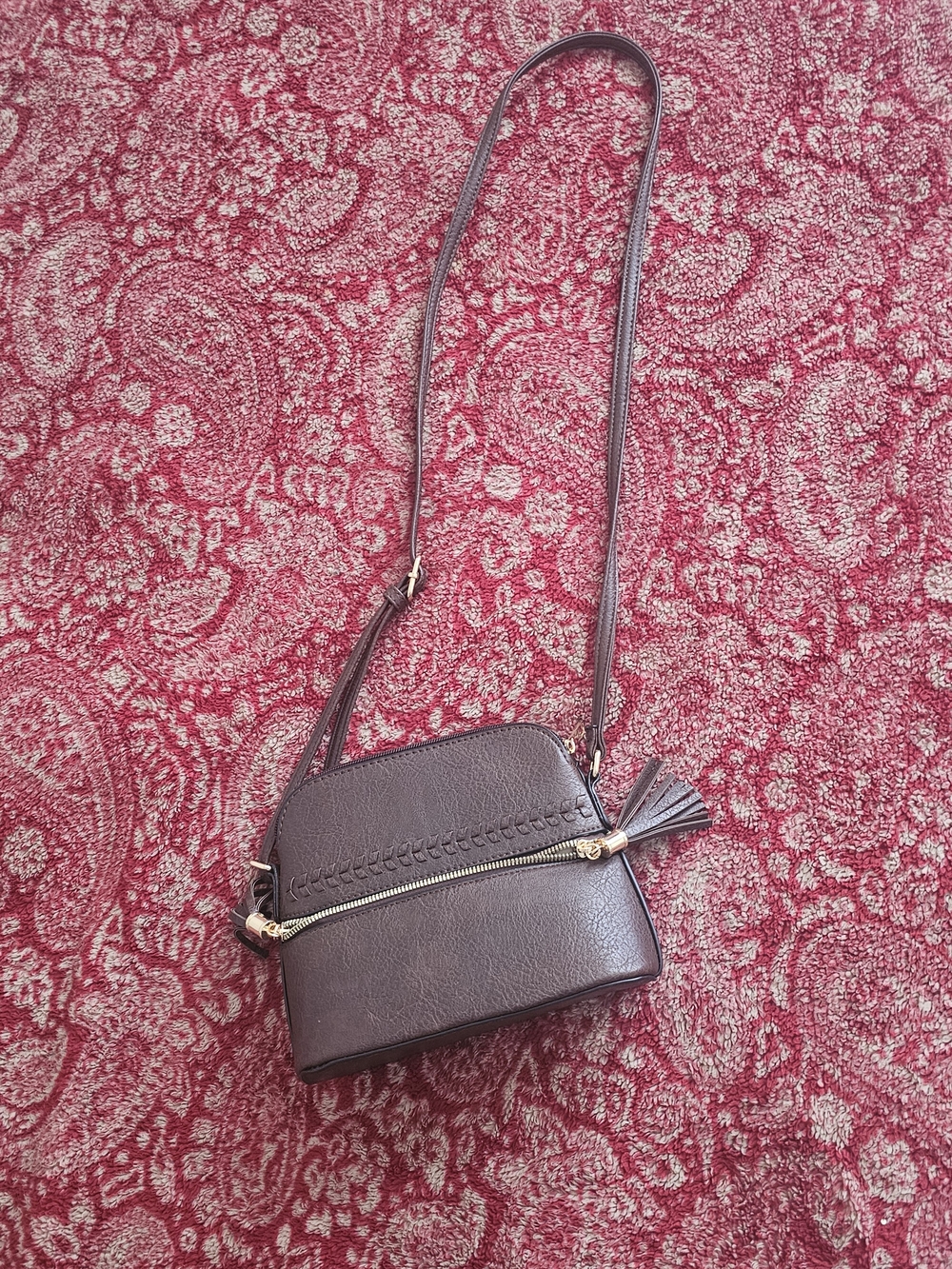 Leather Crossbody Bag in Dark Brown - Classic Women’s Shoulder Bag